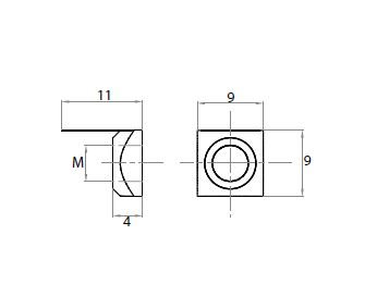 210650 - Vierkantmuttern für 6 mm Nut / Schrauben, Muttern, Unterlegscheiben / Befestigungszubehör / Produkte / Alutec | Profili in alluminio, sistemi di trasporto e automazione industriale - Alutec Group 210650 - Vierkantmuttern für 6 mm Nut / Schrauben, Muttern, Unterlegscheiben / Befestigungszubehör / Produkte / Alutec | Profili in alluminio, sistemi di trasporto e automazione industriale - Alutec Group