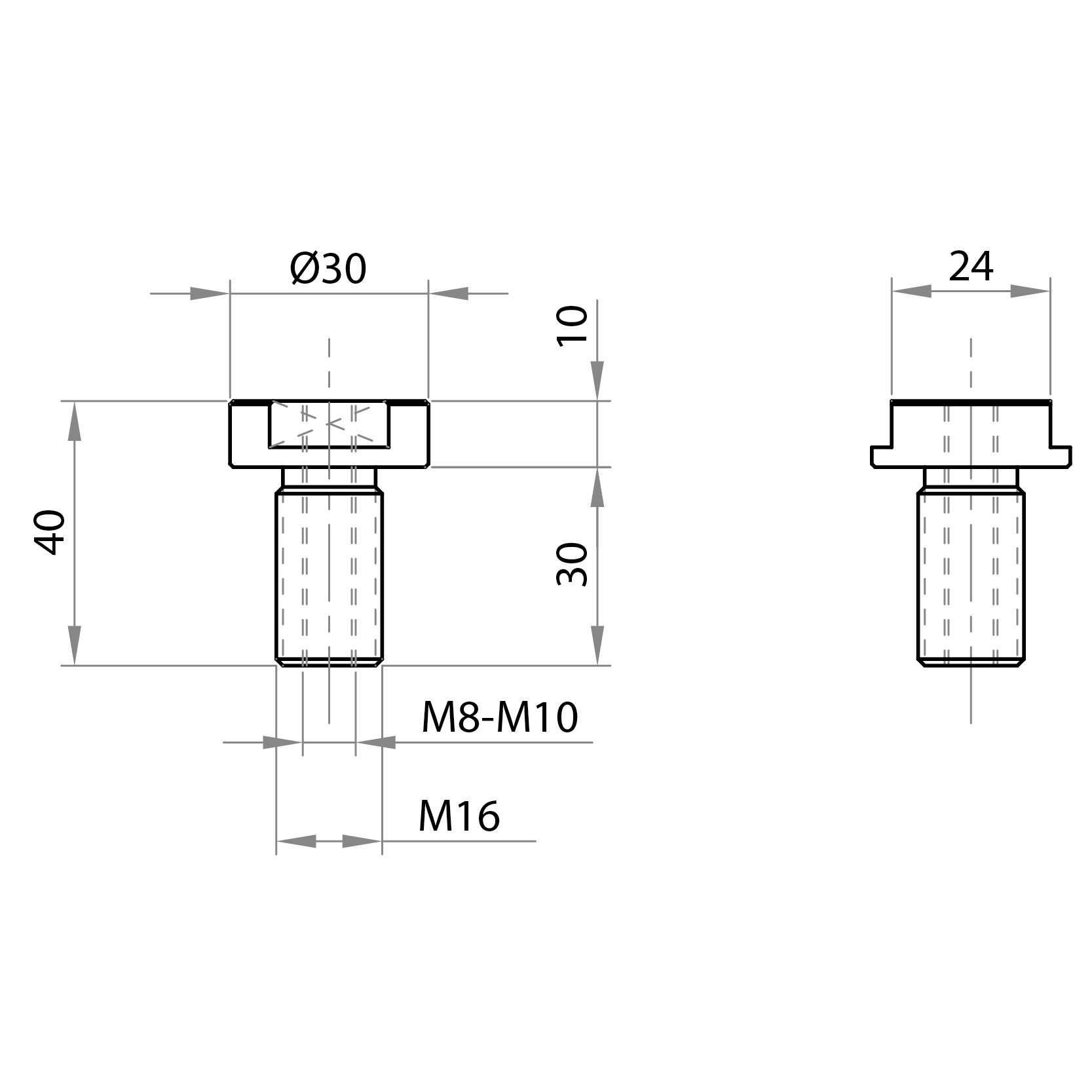 521608 - Reducing bushings / Screws, nuts, washers / Fastening accessories / Products / Alutec | Profili in alluminio, sistemi di trasporto e automazione industriale - Alutec Group 521608 - Reducing bushings / Screws, nuts, washers / Fastening accessories / Products / Alutec | Profili in alluminio, sistemi di trasporto e automazione industriale - Alutec Group