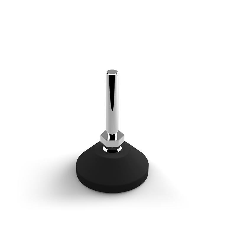 405010 - Anti-vibration articulated feet Ø50 mm / Fixable Anti-vibration articulated feet / Support accessories / Products / Alutec | Profili in alluminio, sistemi di trasporto e automazione industriale - Alutec Group 405010 - Anti-vibration articulated feet Ø50 mm / Fixable Anti-vibration articulated feet / Support accessories / Products / Alutec | Profili in alluminio, sistemi di trasporto e automazione industriale - Alutec Group