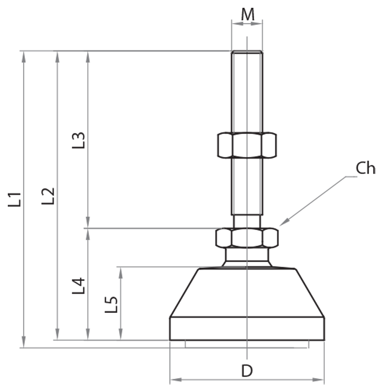 404008 - Antivibrations-Gelenkfüße Ø40 mm / Fixierbare Antivibrations-Gelenkfüße / Stützzubehör / Produkte / Alutec | Profili in alluminio, sistemi di trasporto e automazione industriale - Alutec Group 404008 - Antivibrations-Gelenkfüße Ø40 mm / Fixierbare Antivibrations-Gelenkfüße / Stützzubehör / Produkte / Alutec | Profili in alluminio, sistemi di trasporto e automazione industriale - Alutec Group