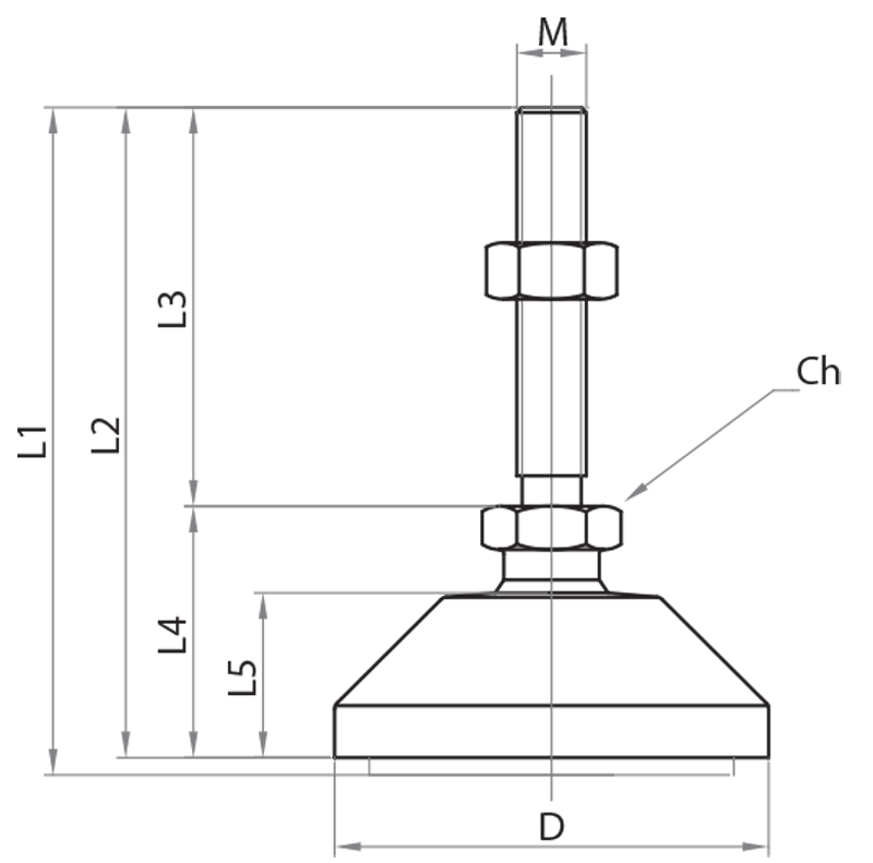 405012 - Antivibrations-Gelenkfüße Ø50 mm / Fixierbare Antivibrations-Gelenkfüße / Stützzubehör / Produkte / Alutec | Profili in alluminio, sistemi di trasporto e automazione industriale - Alutec Group 405012 - Antivibrations-Gelenkfüße Ø50 mm / Fixierbare Antivibrations-Gelenkfüße / Stützzubehör / Produkte / Alutec | Profili in alluminio, sistemi di trasporto e automazione industriale - Alutec Group
