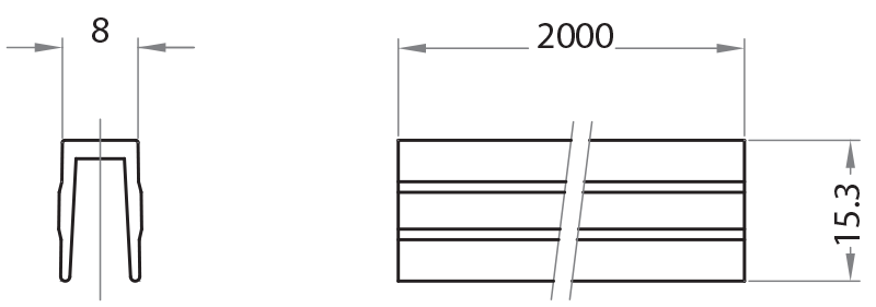 230819 - Profili di chiusura/riduzione per cava 8 mm / Accessori di finitura e profili di scorrimento / Accessori per strutture e protezioni / Prodotti / Alutec | Profili in alluminio, sistemi di trasporto e automazione industriale - Alutec Group 230819 - Profili di chiusura/riduzione per cava 8 mm / Accessori di finitura e profili di scorrimento / Accessori per strutture e protezioni / Prodotti / Alutec | Profili in alluminio, sistemi di trasporto e automazione industriale - Alutec Group