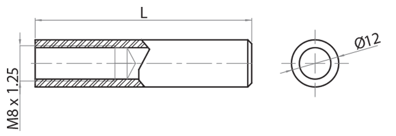731222 - Führungsstützstange komplett mit Unterlegscheibe und M8x16-Schraube / Führungsstützen, Polyamidklemmen / Halterungen und Führungen / Produkte / Alutec | Profili in alluminio, sistemi di trasporto e automazione industriale - Alutec Group 731222 - Führungsstützstange komplett mit Unterlegscheibe und M8x16-Schraube / Führungsstützen, Polyamidklemmen / Halterungen und Führungen / Produkte / Alutec | Profili in alluminio, sistemi di trasporto e automazione industriale - Alutec Group