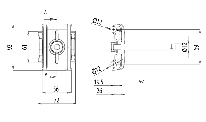 729370 - Morsetto porta-guida in poliammide / Supporti per guide e morsetti In Poliammide / Supporti e guide / Prodotti / Alutec | Profili in alluminio, sistemi di trasporto e automazione industriale - Alutec Group 729370 - Morsetto porta-guida in poliammide / Supporti per guide e morsetti In Poliammide / Supporti e guide / Prodotti / Alutec | Profili in alluminio, sistemi di trasporto e automazione industriale - Alutec Group