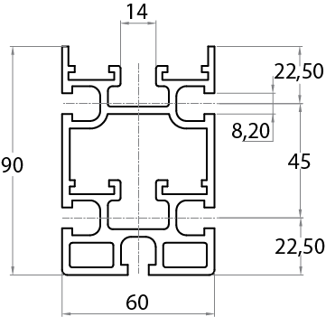 106090 - Halteprofil für 3/4" Fly-Roller-Kette / Stauförderer mit Kette 3/4" / Akkumulatorförderer und Rollenbahnen / Produkte / Alutec | Profili in alluminio, sistemi di trasporto e automazione industriale - Alutec Group 106090 - Halteprofil für 3/4" Fly-Roller-Kette / Stauförderer mit Kette 3/4" / Akkumulatorförderer und Rollenbahnen / Produkte / Alutec | Profili in alluminio, sistemi di trasporto e automazione industriale - Alutec Group